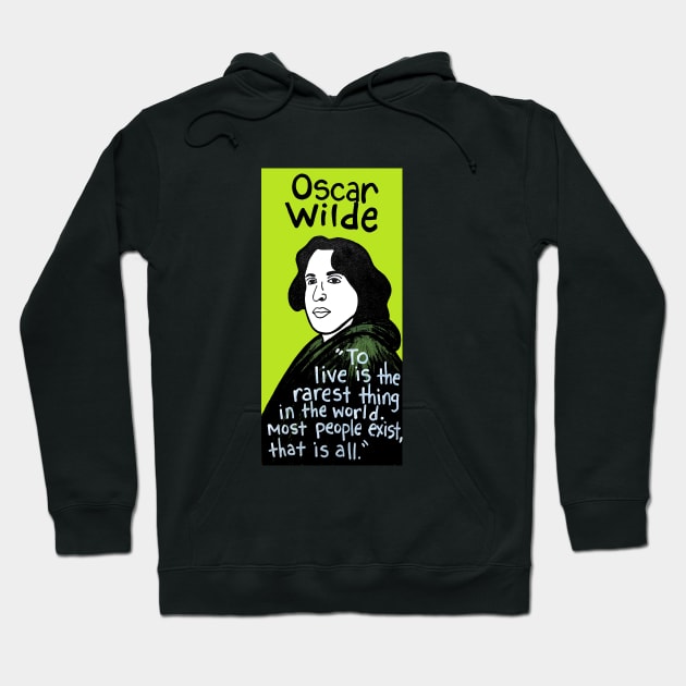 Oscar Wilde pop folk art Hoodie by krusefolkart